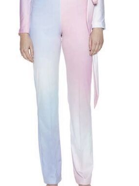 Saks Potts Ombre Straight-Leg Pants in Pink & Light Blue